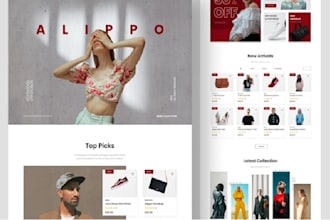 design a professional shopify streetwear store or website