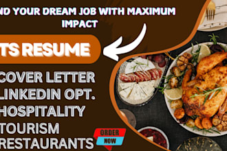 write chef, hospitality, tourism and hotelier resume