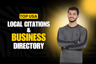 create 350 USA local citations, business listing and directory submission