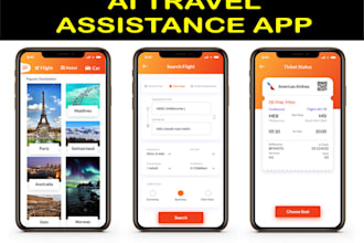 build ai travel assistant app ai flight assistant app travelling app flight app