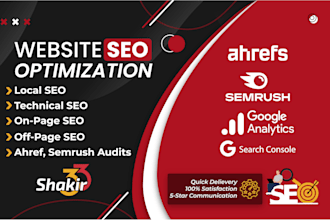 do full website seo including on page and off page
