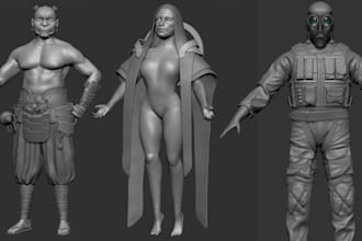 model characters for 3d printing