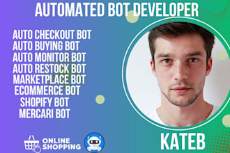 build marketplace bot, mercari bot, shopify bot, amazon bot, lazada shopping bot