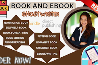 be your nonfiction ebook writer fiction ghostwriter prayer journal ebook editor
