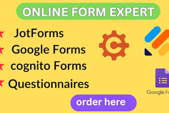 create jotform, google form, type form, cognito form, survey, formstack docusign