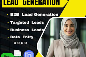 do b2b lead generation, web research, contact list building