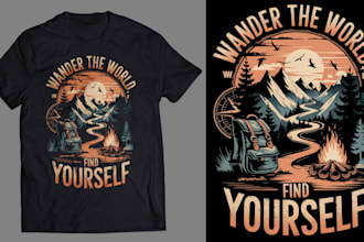 design unique and eye catching t shirts for your brand or personal use