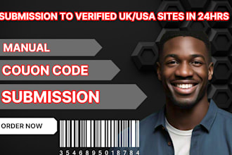 manuaiy submit your coupon code to 50 UK USA verified sites