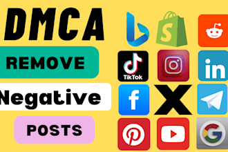 remove negative harassing defaming posts,bad articles unwanted,private content