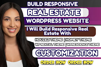 customize houzez, homey wprental theme to build real estate wordpress website