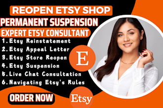 do etsy reinstatement appeal letter for etsy suspension to reopen etsy store