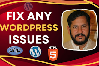 fix wordpress issues and HTML, CSS, PHP, javascript errors