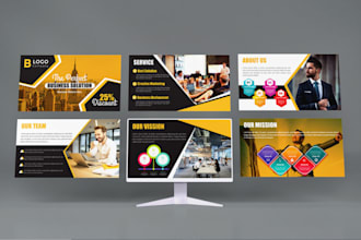 design improve business powerpoint presentation educational presentation slide