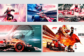 create stunning sports posters, flyers, and edit graphics