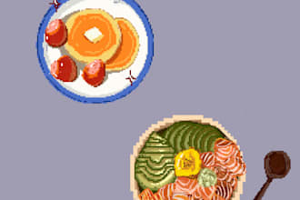 create pixel characters and objects
