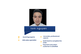 be your sourcing agent for products and manufacturers in vietnam