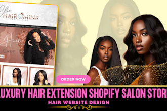 design hair extension store hair website beauty salon hair extension website