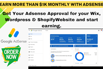 get google adsense approval for wix website, wordpress, and shopify