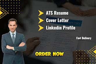 provide ats executive resume, CV ,cover letter and linkedin in 24 hrs