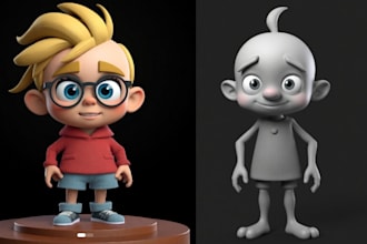 sculpt 3d action figures, 3d figurine, bjd, 3d toys for 3d printing collectible