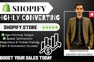 build, revamp shopify ecommerce, business and fashion, premium automated store