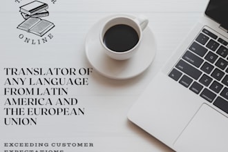 we will translate into any language in latin america and the eu