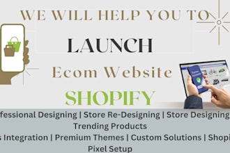 design shopify store, redesign branded drop shipping store