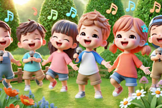 write sing produce children song, lullaby, jingle, educational nursery rhymes