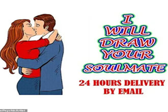 draw your perfect truly soulmate, make a psychics reading on him