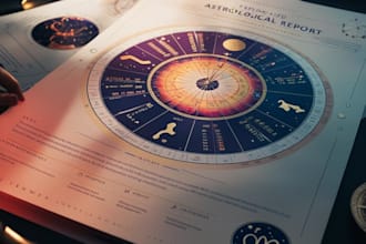 create a personalized 12 month astrological forecast, unique to your birth chart