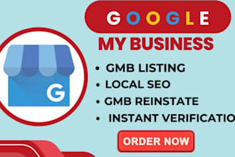 setup google my business listing, maps, verified gmb