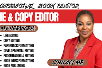 proofread edit format line and copy edit romance scifi nonfiction fiction books