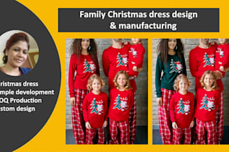 make custom design christmas dress for your family