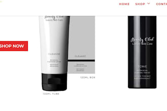 design skincare, skin care, skincare website, cosmetic website, beauty website