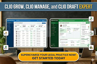 expert in clio manage automation, clio grow expert, clio draft client intake