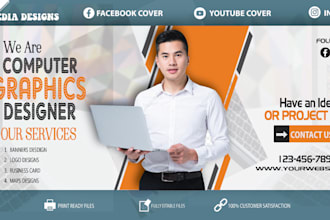design professional banners for website and social media sites
