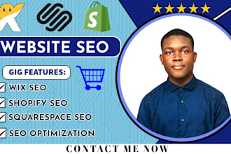 do complete seo optimization for shopify, wix, and squarespace websites