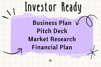 write investor ready business plan for startups with financial plan