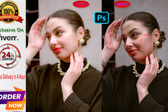 do skin retouching end photo retouching image edit fast