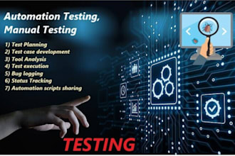 do quality assurance testing manual and automation java selenium