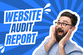 a website audit or site audit report and SEO action plan for your website