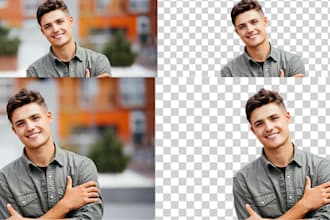create complex images background removing, change and resize image
