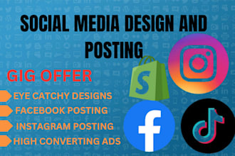 design creative facebook ads post, instagram post, social media post design