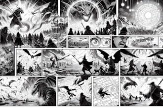 make a comic or manga page for your story