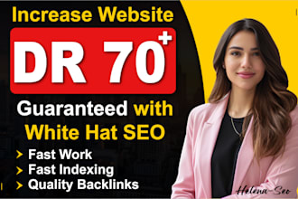 increase ahrefs domain rating DR 70 with high authority SEO backlinks