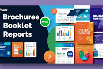 design digital marketing brochure, booklet, annual report, company profile