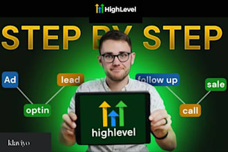 setup gohighlevel automation gohighlevel custom website sales funnel ghl expert