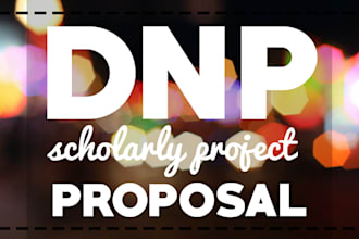 conduct dnp project writing from scratch