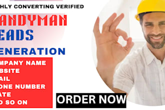 generate handyman leads in 2 hours landing page b2b leads