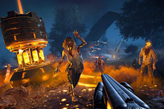 develop open world rpg, survival horror game, shooting fps tps game, racing game